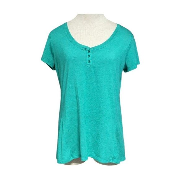 ✨REI ALDERVALE S/S SZ MEDIUM TEAL TEE✨ - Picture 2 of 10
